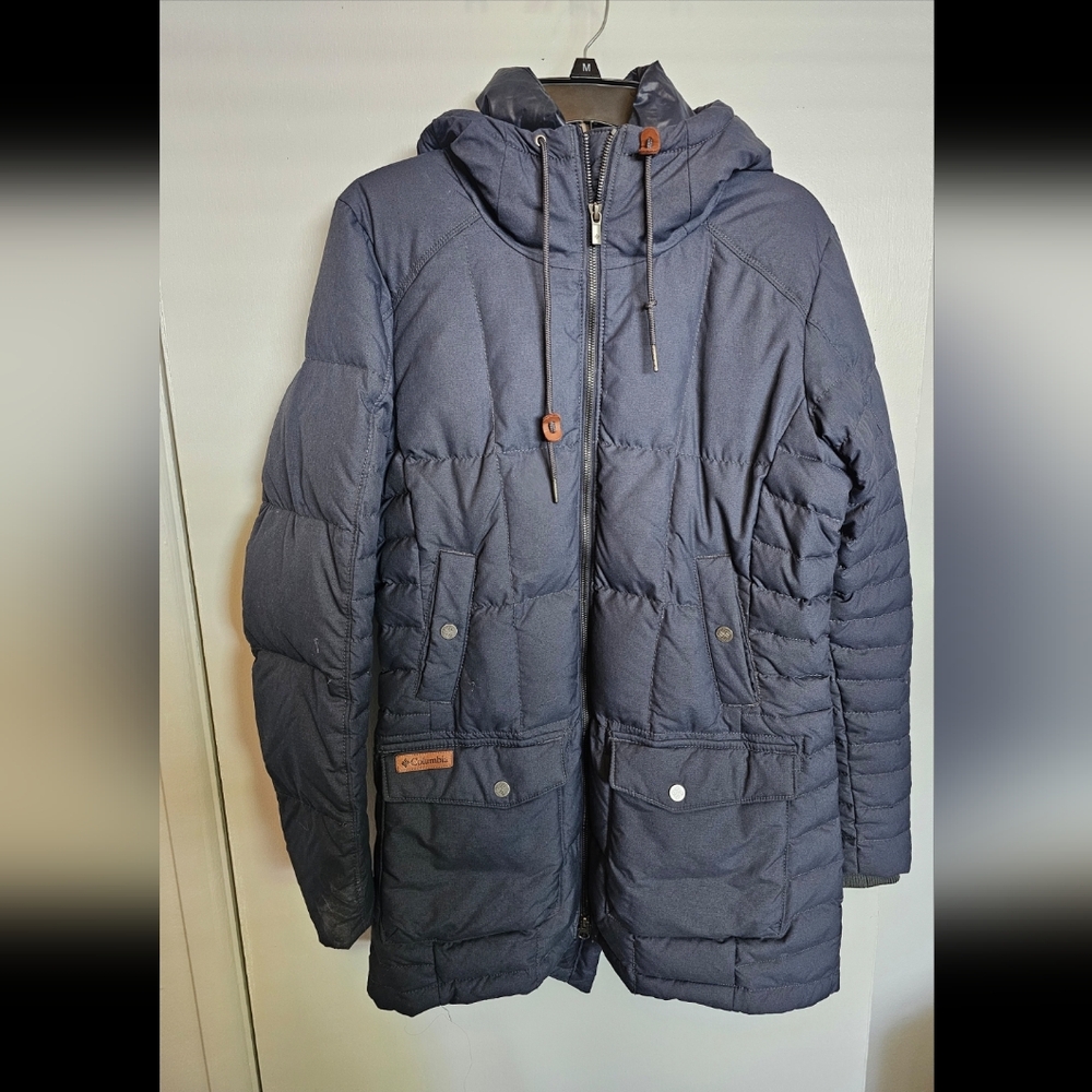 Columbia Navy Omni-Heat Puffer Jacket Size Medium